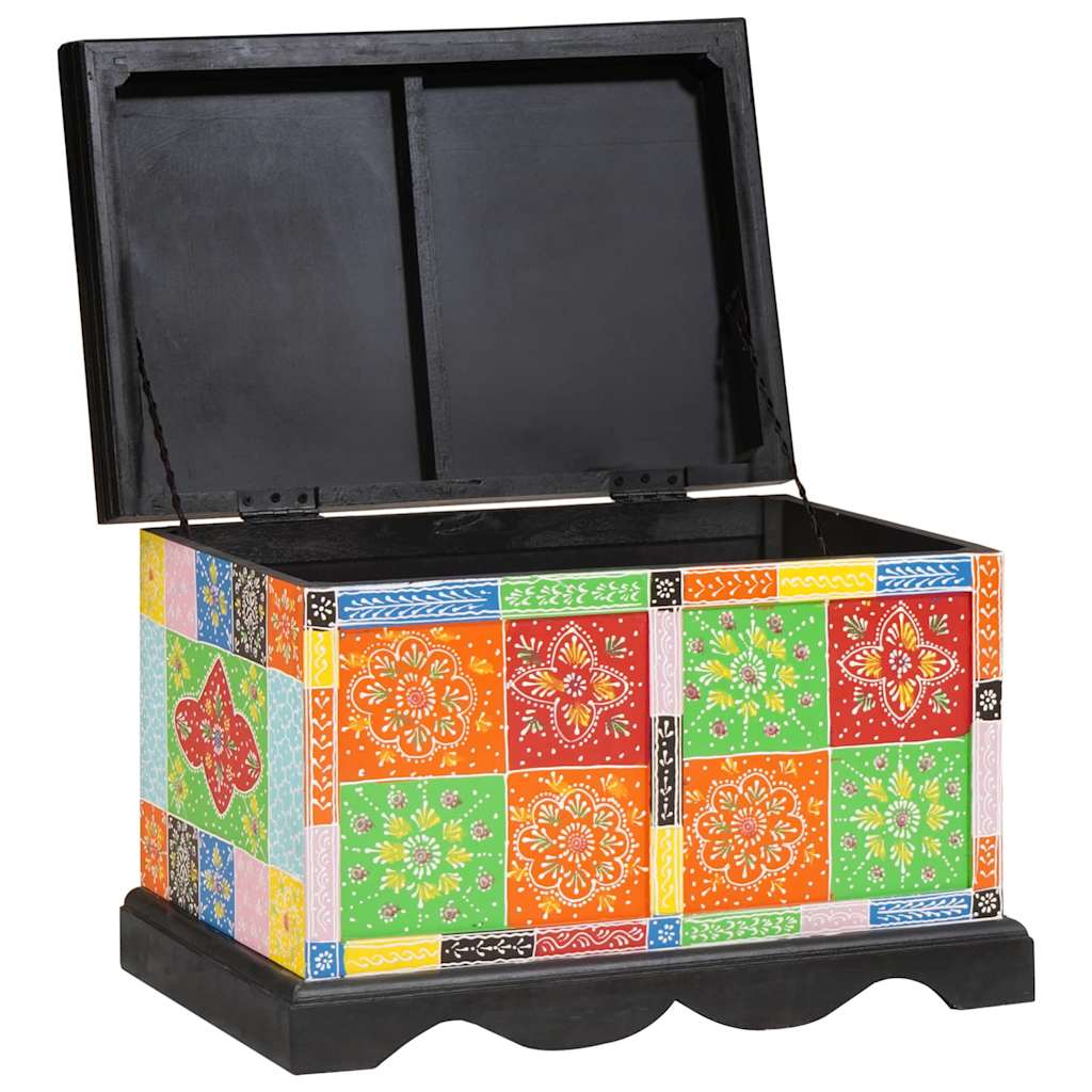 vidaXL Storage Box Multicolour 60 x 40 x 40 cm Solid Mango wood