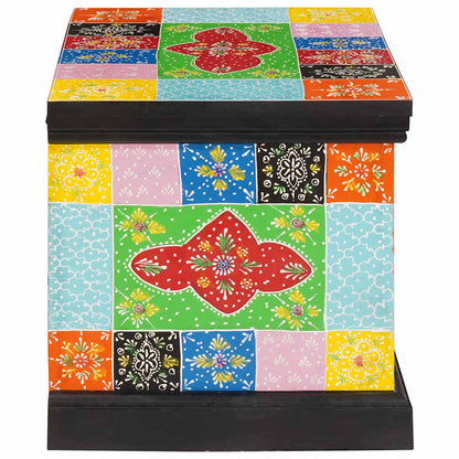 vidaXL Storage Box Multicolour 60 x 40 x 40 cm Solid Mango wood