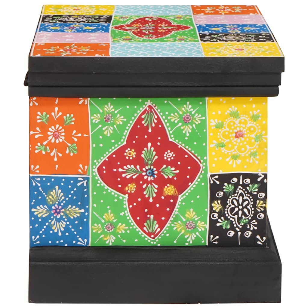 vidaXL Storage Box Multicolour 40 x 30 x 30 cm Solid Mango wood