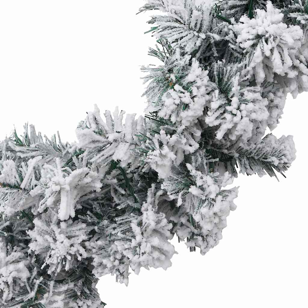 vidaXL Christmas Garland with LED Lights Green 5 m PVC