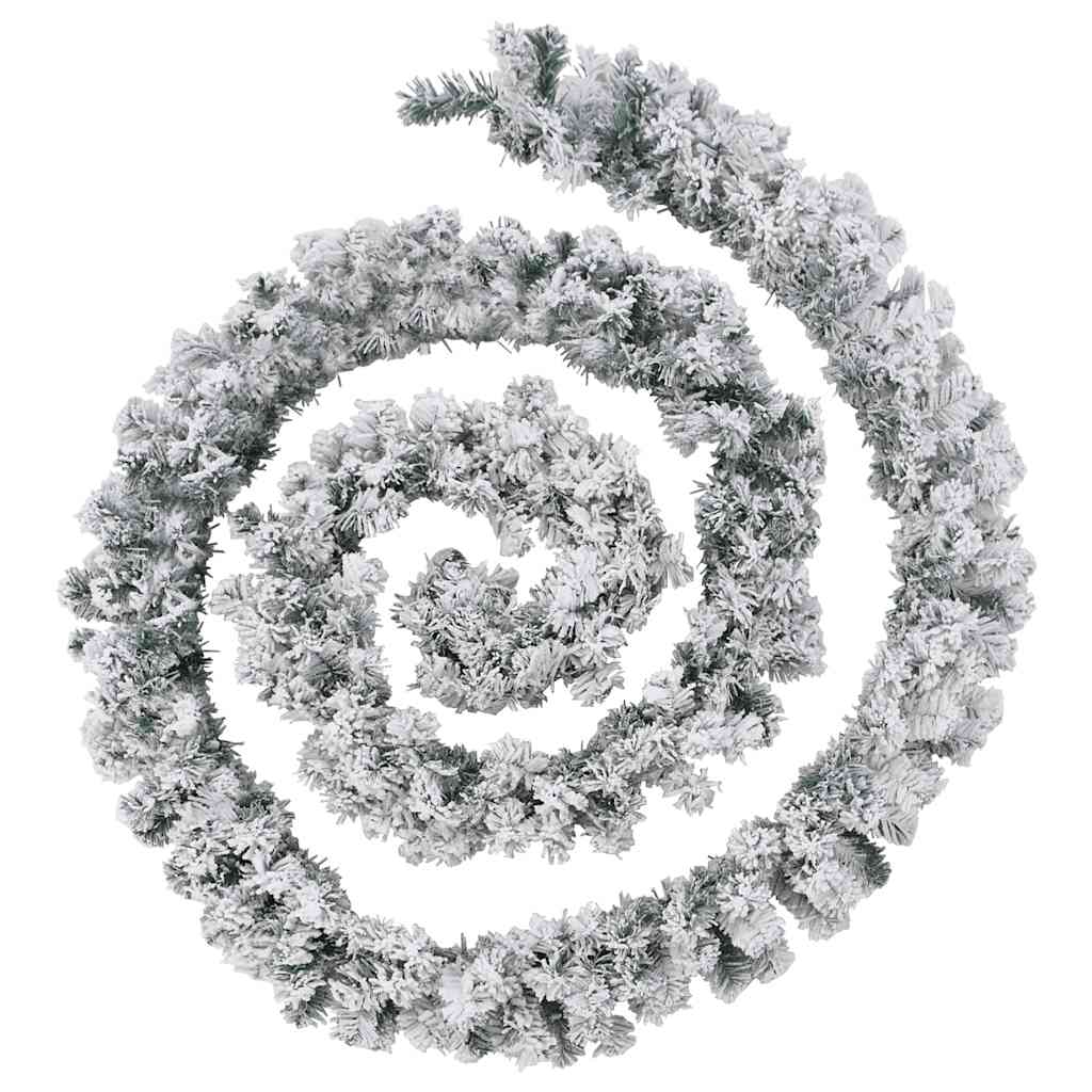 vidaXL Christmas Garland with LED Lights Green 20 m PVC