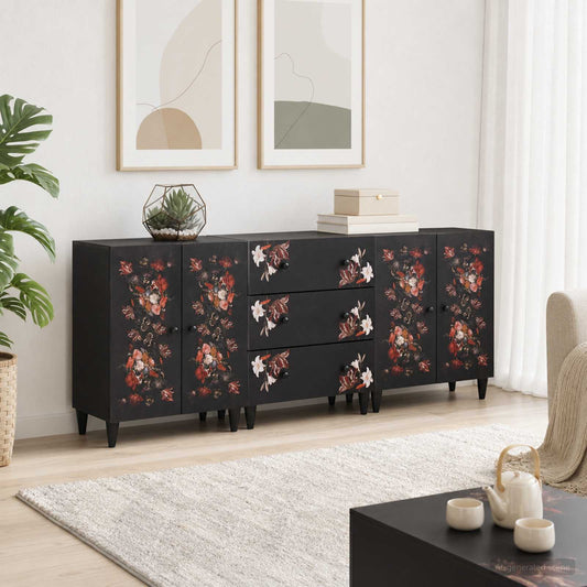 vidaXL Storage Cabinets 3 pcs 180 x 33 x 75 cm Solid Mango Wood