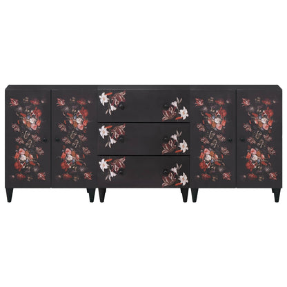 vidaXL Storage Cabinets 3 pcs Pattern Pattern 180 x 33 x 75 cm