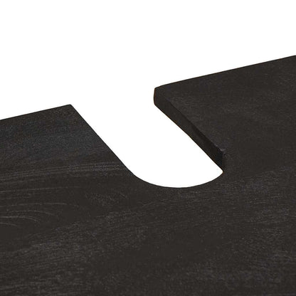 vidaXL Bathroom Cabinet Set Wall-mounted 2 pcs Black Solid Mango Wood