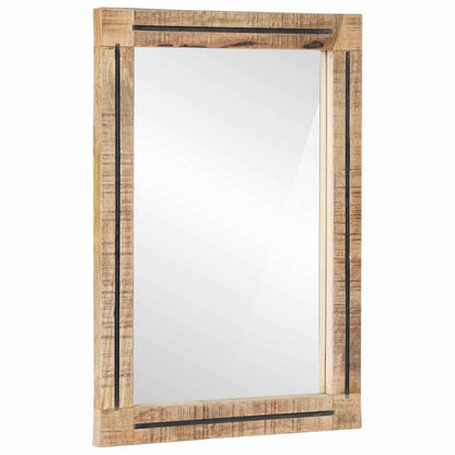 vidaXL Bathroom Cabinet Set 2 pcs Natural Solid Mango Wood