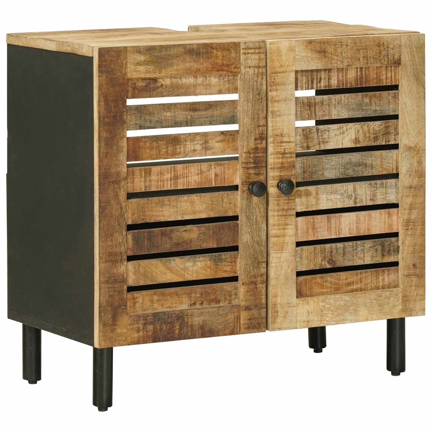 vidaXL Bathroom Cabinet Set 5 pcs Natural Solid Mango Wood