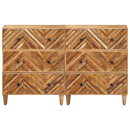 vidaXL Storage Cabinets 2 pcs Brown 60 x 33.5 x 75 cm Solid Mango Wood