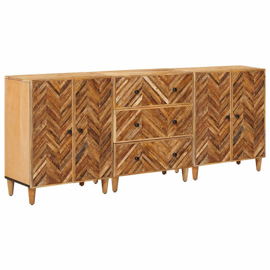 vidaXL Storage Cabinets 3 pcs Brown 60 x 33.5 x 75 cm Solid Mango Wood