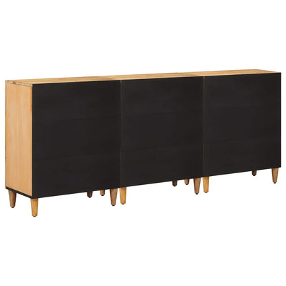 vidaXL Storage Cabinets 3 pcs Brown 60 x 33.5 x 75 cm Solid Mango Wood