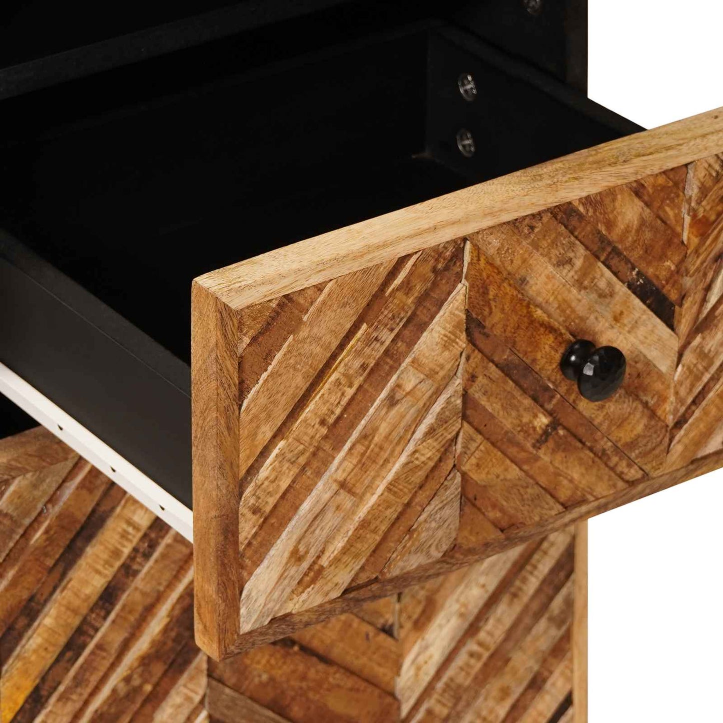 vidaXL Bathroom Cabinet Set with Drawer 3 pcs Solid Mango Wood