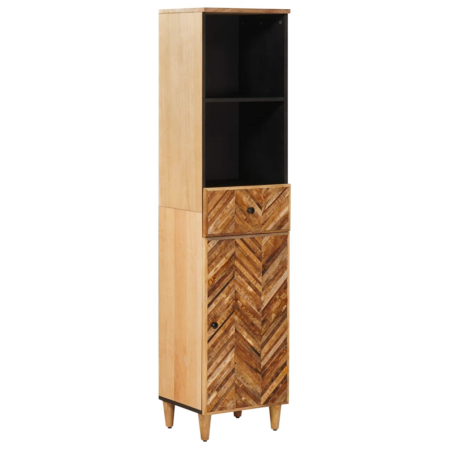 vidaXL Bathroom Cabinet Set with Drawer 3 pcs Solid Mango Wood