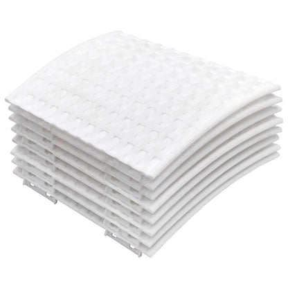 vidaXL Christmas Tree Skirt White Ø65x23 cm Plastic