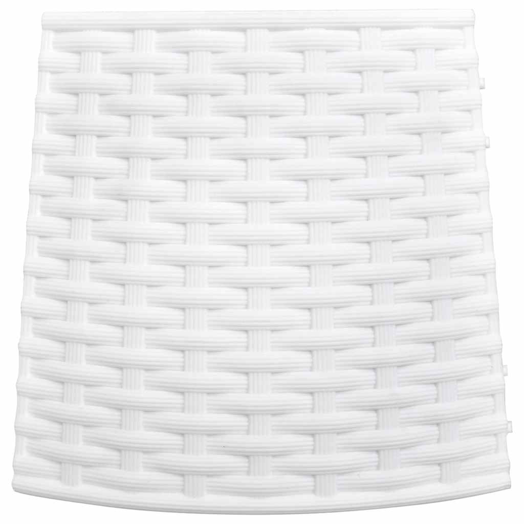 vidaXL Christmas Tree Skirt White Ø65x23 cm Plastic