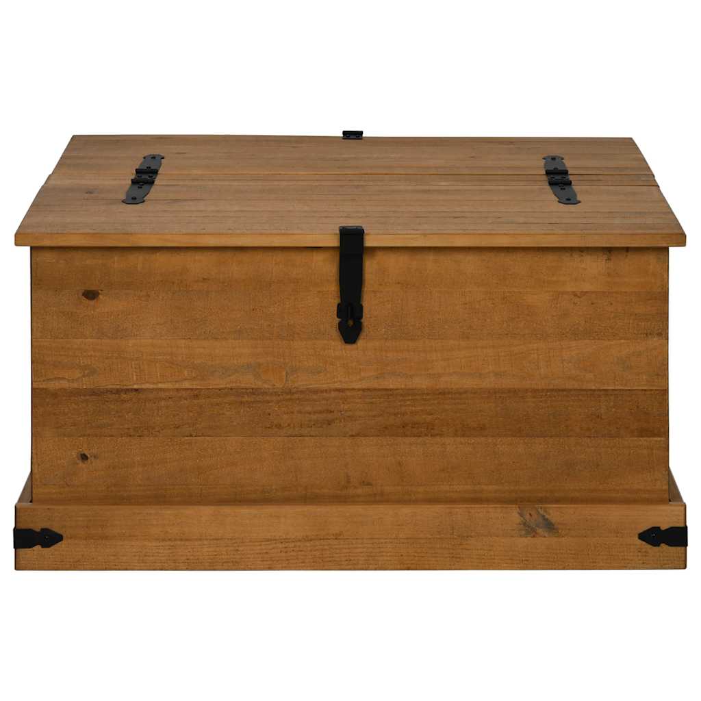 vidaXL Storage Chest HALDEN 91x91x47 cm Solid Wood Pine