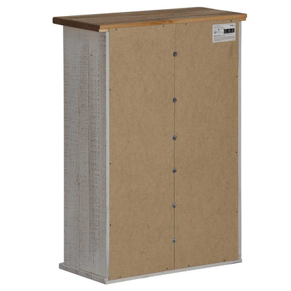 vidaXL Hanging Cabinet HALDEN with Sliding Door White 49x22.5x70 cm Pine