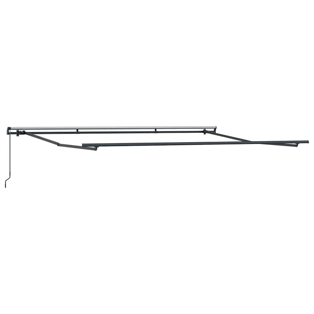 vidaXL Manual Retractable Awning Burgundy 400x300 cm