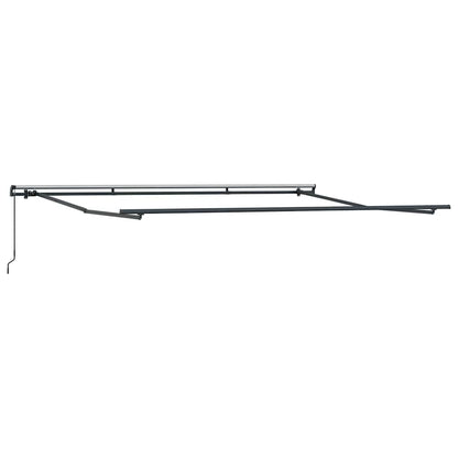 vidaXL Manual Retractable Awning Burgundy 400x300 cm