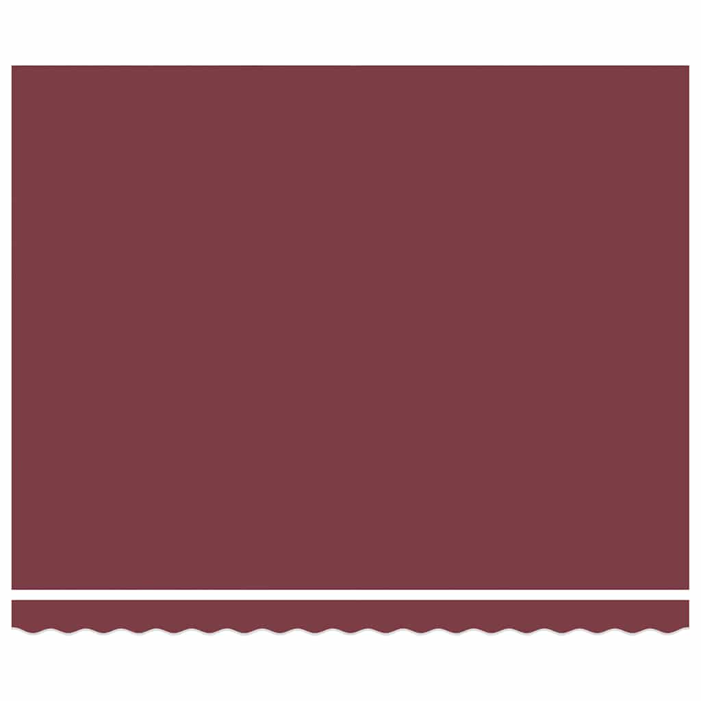 vidaXL Manual Retractable Awning with LEDs Burgundy 400x300 cm