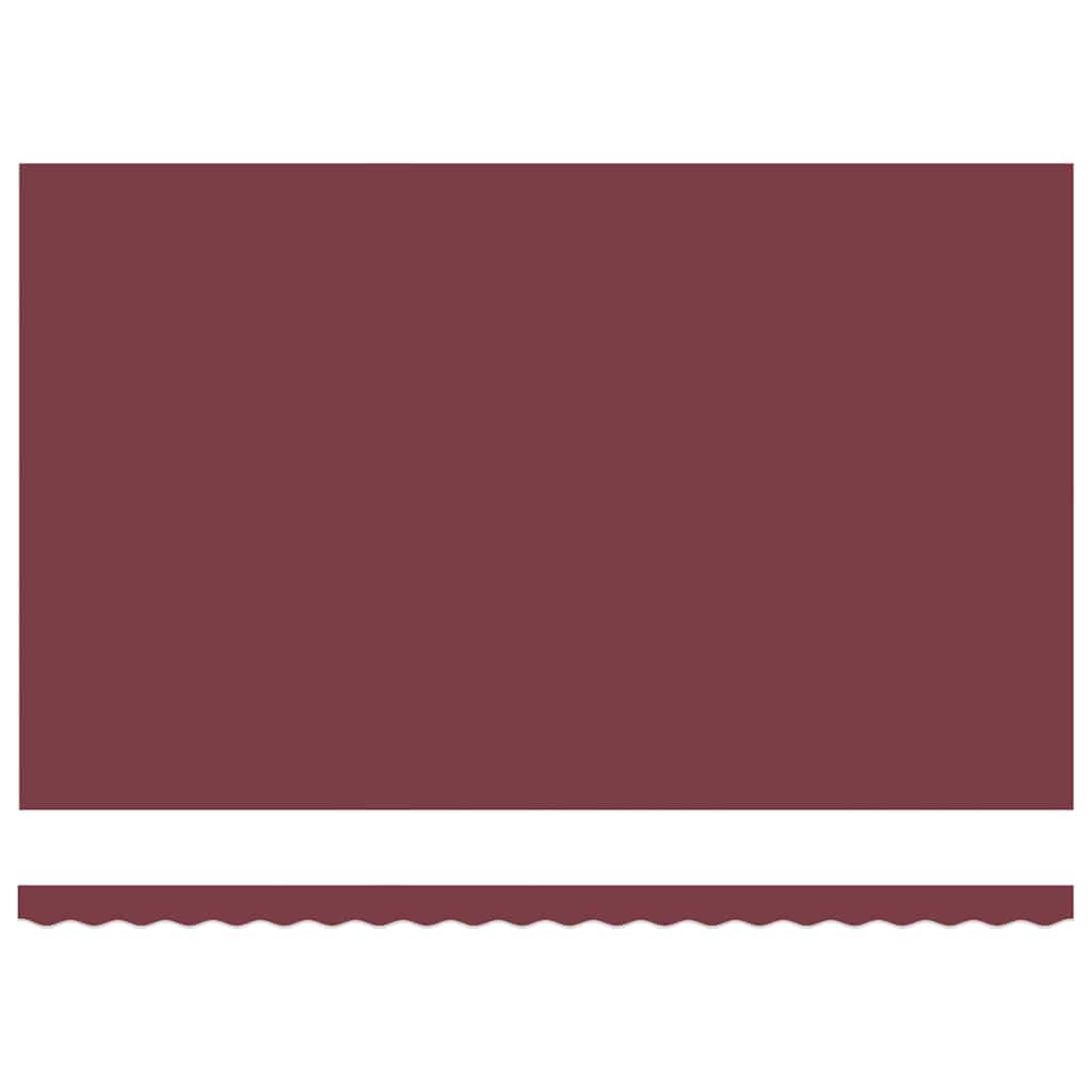 vidaXL Manual Retractable Awning with LEDs Burgundy 500x300 cm