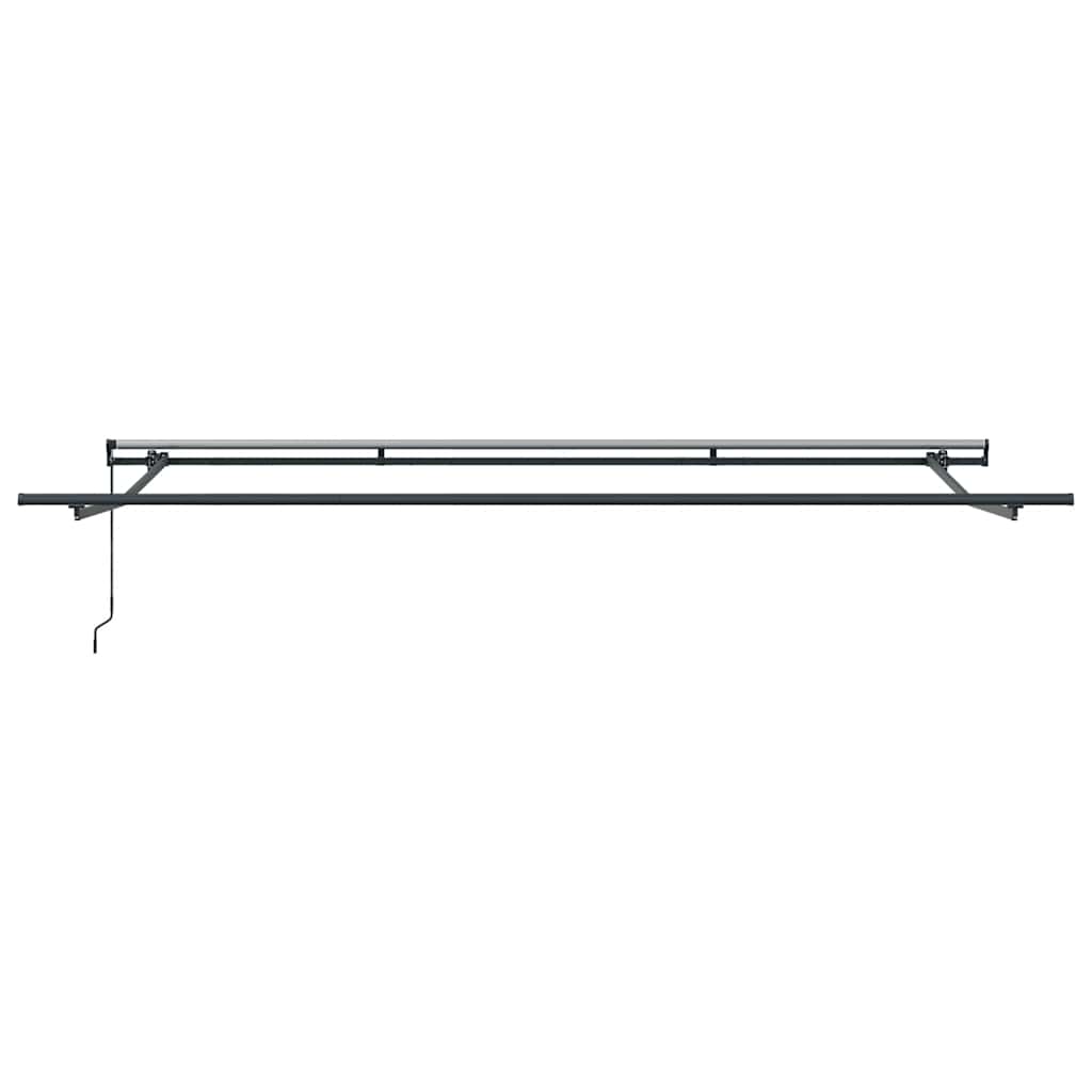vidaXL Manual Retractable Awning Brown 400x300 cm