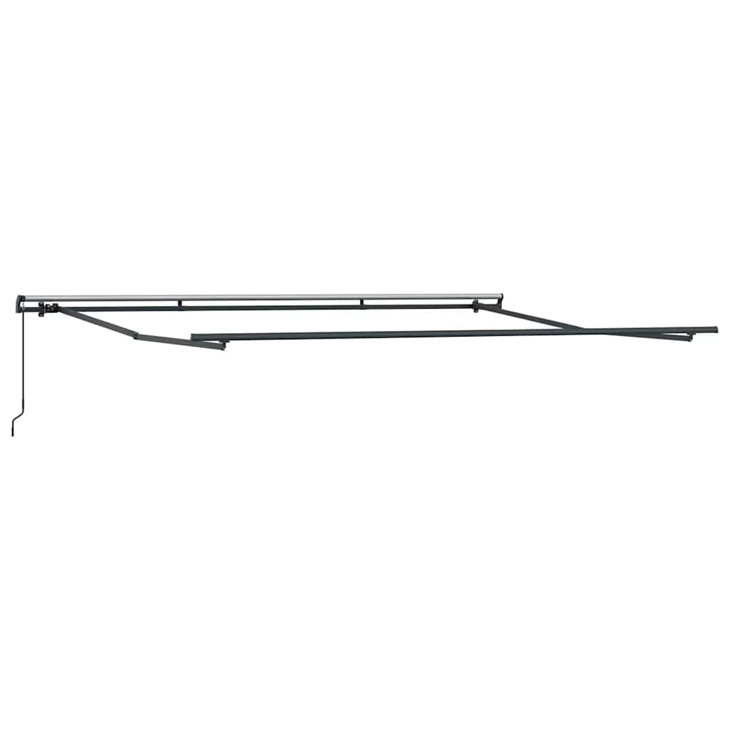 vidaXL Manual Retractable Awning Brown 500x300 cm