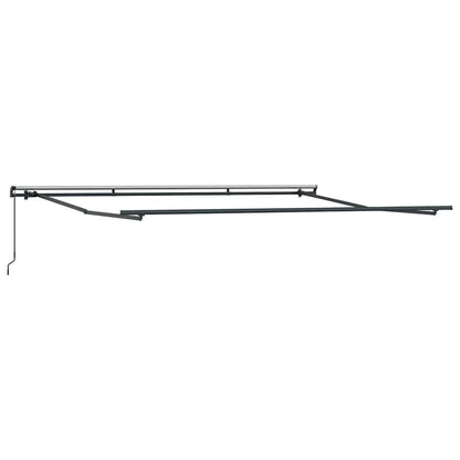 vidaXL Manual Retractable Awning Brown 500x300 cm