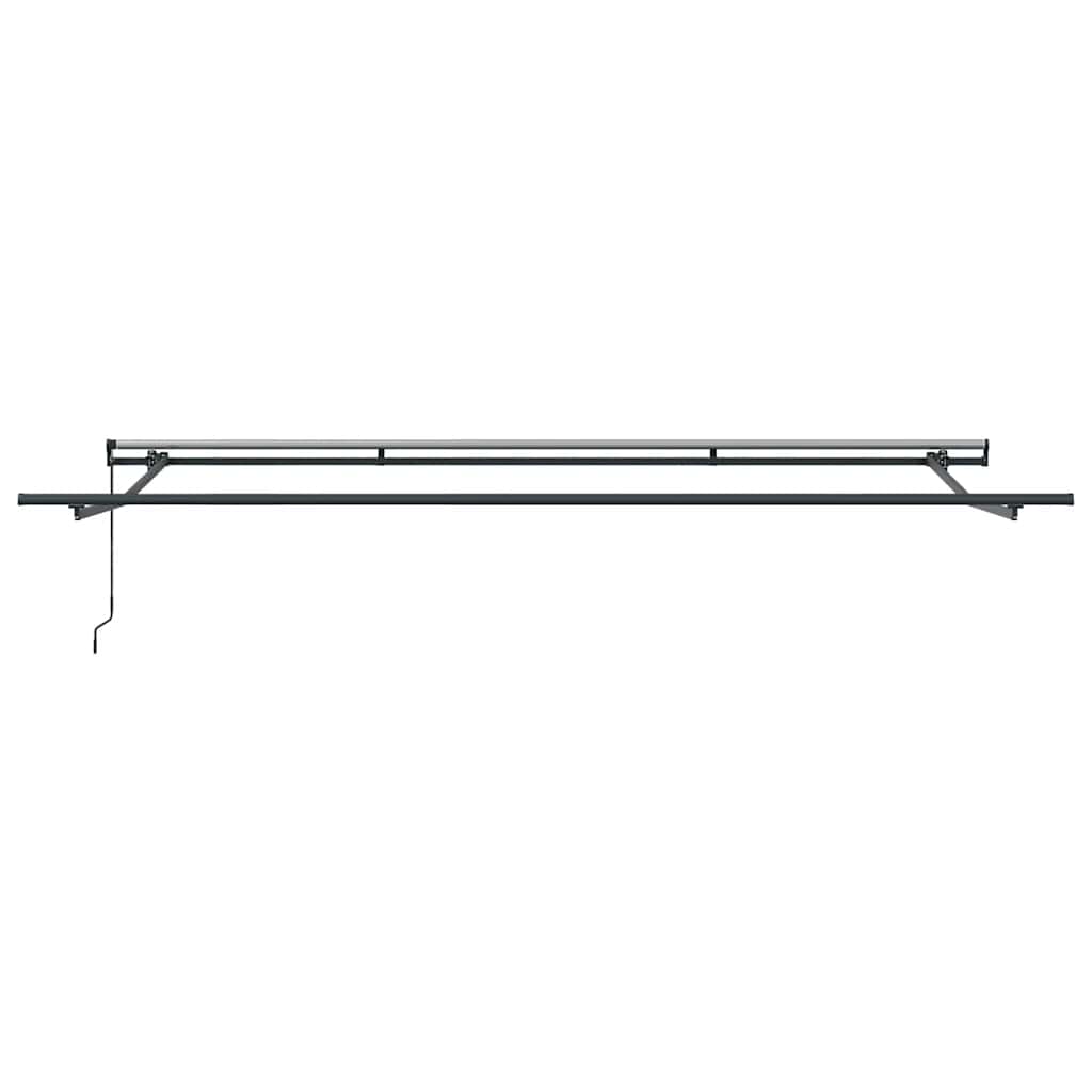 vidaXL Manual Retractable Awning Brown 500x300 cm