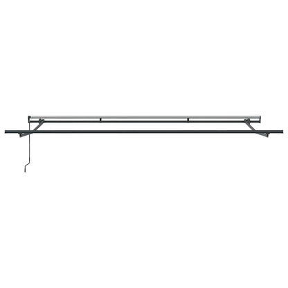 vidaXL Manual Retractable Awning Brown 500x300 cm
