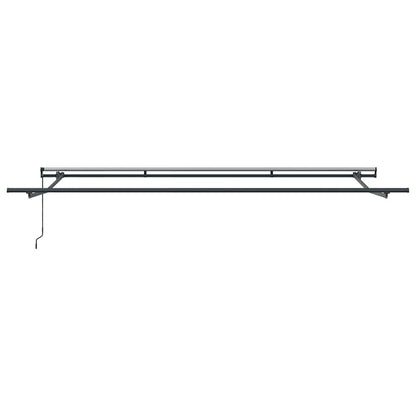 vidaXL Manual Retractable Awning Anthracite and White 400x300 cm