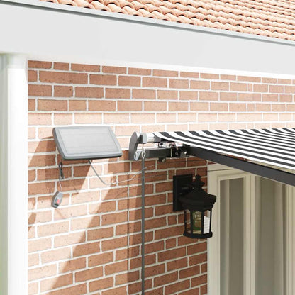 vidaXL Manual Retractable Awning with LEDs Anthracite&White 600x300 cm