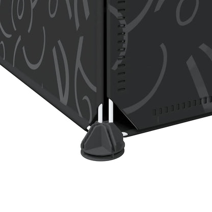 vidaXL Storage Cube Organiser with 12 Cubes and Hanging Rods PP
