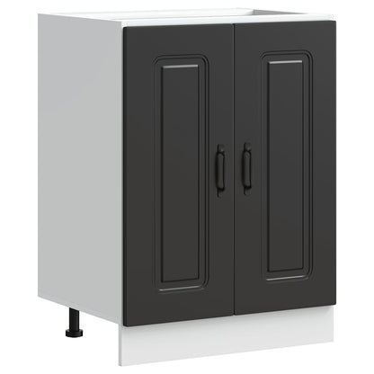 vidaXL Sink Base Cabinet "Kalmar" Black 60x46x81,5 cm Engineered Wood