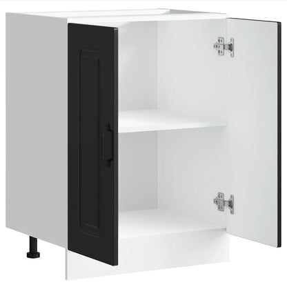 vidaXL Sink Base Cabinet "Kalmar" Black 60x46x81,5 cm Engineered Wood