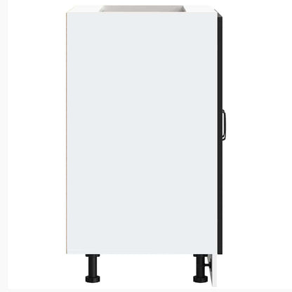 vidaXL Sink Base Cabinet "Kalmar" Black 60x46x81,5 cm Engineered Wood