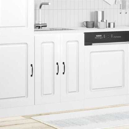 vidaXL Sink Base Cabinet "Kalmar" High Gloss White 60x46x81.5 cm