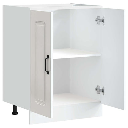 vidaXL Sink Base Cabinet "Kalmar" High Gloss White 60x46x81.5 cm