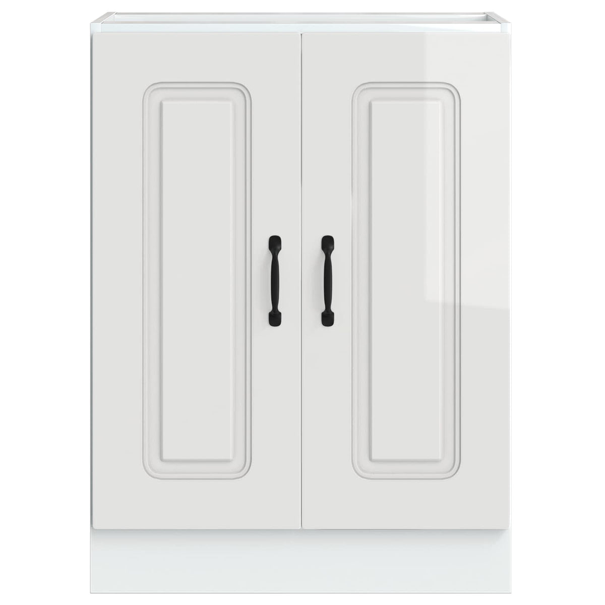 vidaXL Sink Base Cabinet "Kalmar" High Gloss White 60x46x81.5 cm