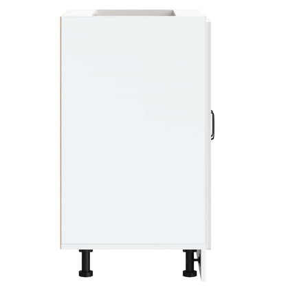 vidaXL Sink Base Cabinet "Kalmar" High Gloss White 60x46x81.5 cm