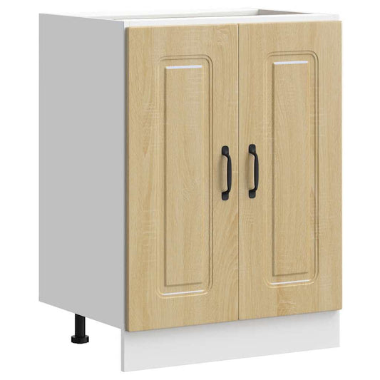 vidaXL Sink Base Cabinet "Kalmar" Sonoma Oak 60x46x81,5 cm Engineered Wood
