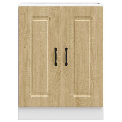vidaXL Sink Base Cabinet Kalmar Sonoma Oak 60x46x81.5 cm Engineered Wood