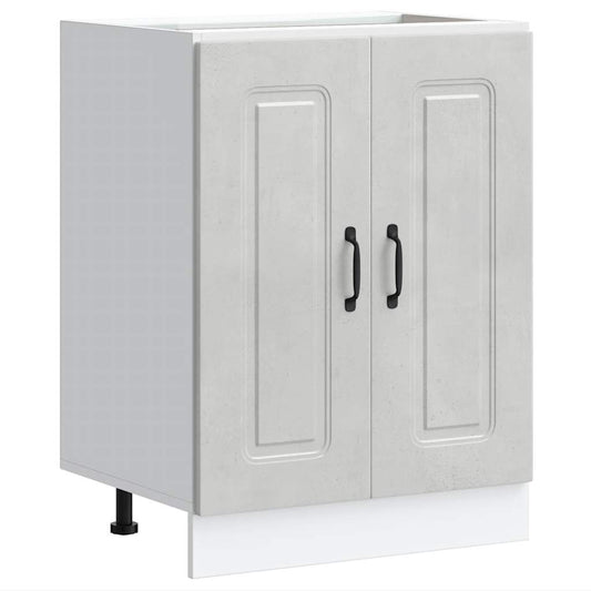 vidaXL Sink Base Cabinet "Kalmar" Concrete Grey 60x46x81,5 cm Engineered Wood