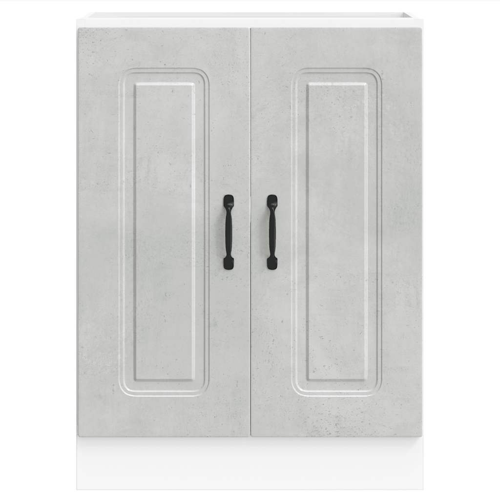 vidaXL Sink Base Cabinet Kalmar Concrete Grey 60x46x81.5 cm Engineered Wood