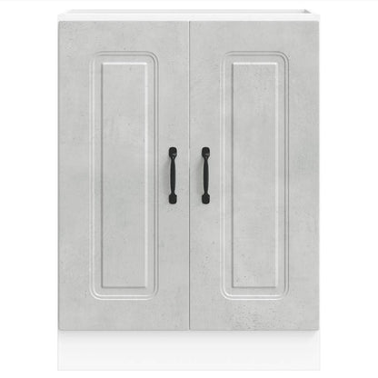 vidaXL Sink Base Cabinet Kalmar Concrete Grey 60x46x81.5 cm Engineered Wood