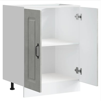 vidaXL Sink Base Cabinet Kalmar Concrete Grey 60x46x81.5 cm Engineered Wood