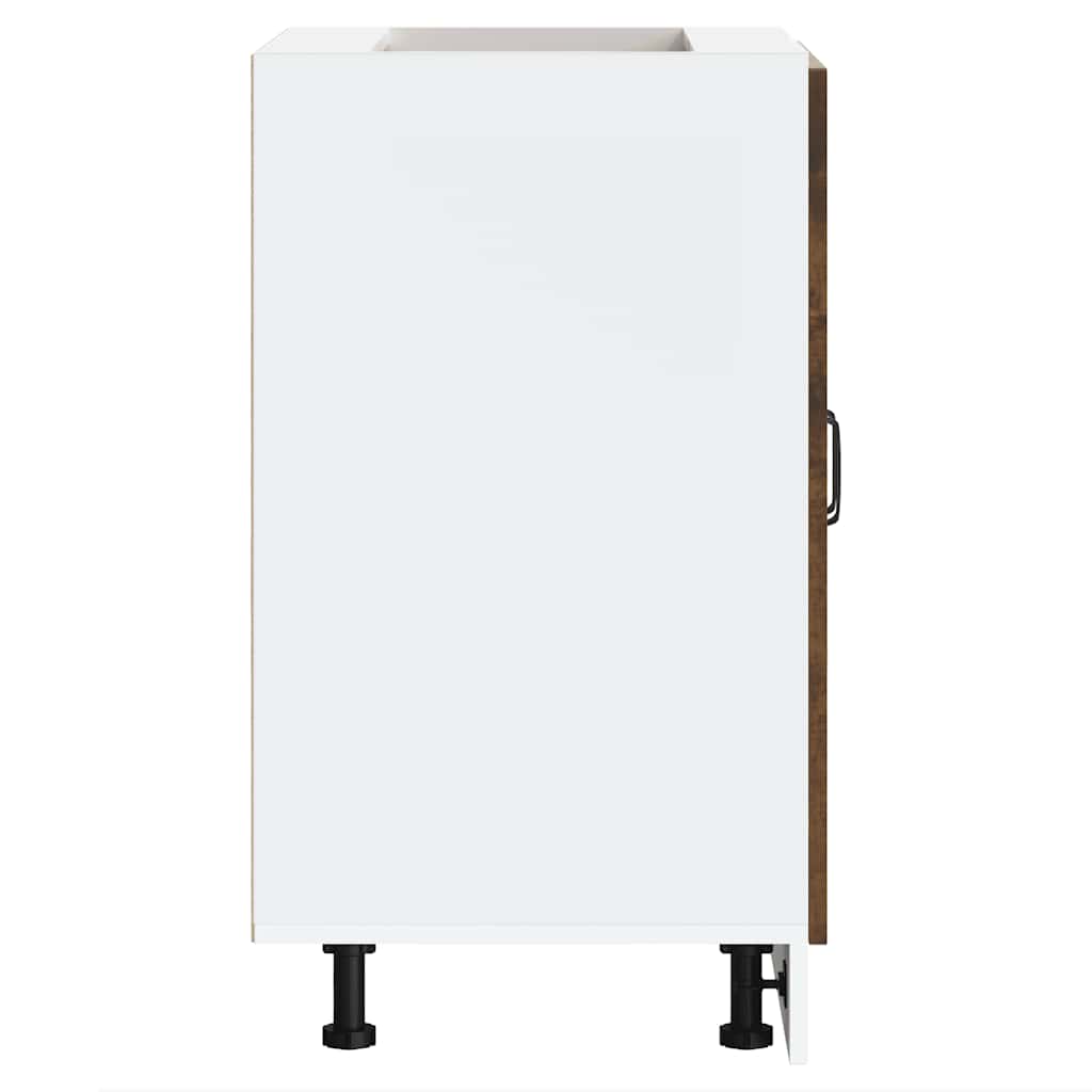 vidaXL Sink Base Cabinet Kalmar Smoked Oak 60x46x81.5 cm Engineered Wood