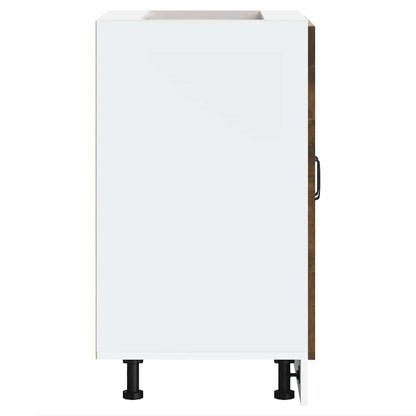 vidaXL Sink Base Cabinet "Kalmar" Smoked Oak 60x46x81,5 cm Engineered Wood