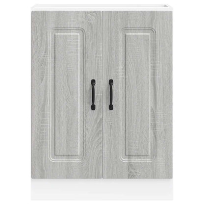 vidaXL Sink Base Cabinet "Kalmar" Grey Sonoma 60x46x81,5 cm Engineered Wood