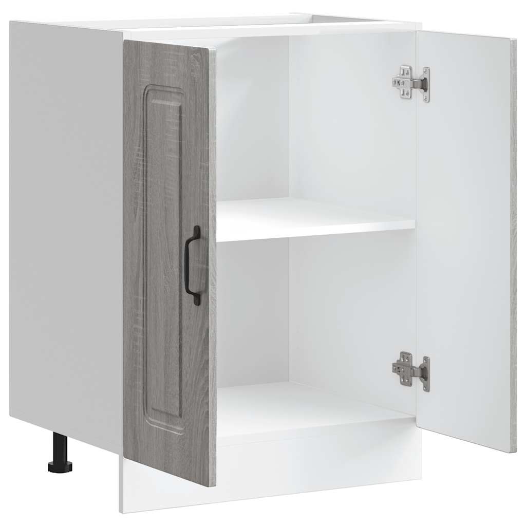 vidaXL Sink Base Cabinet "Kalmar" Grey Sonoma 60x46x81,5 cm Engineered Wood