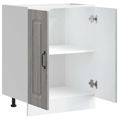 vidaXL Sink Base Cabinet "Kalmar" Grey Sonoma 60x46x81,5 cm Engineered Wood
