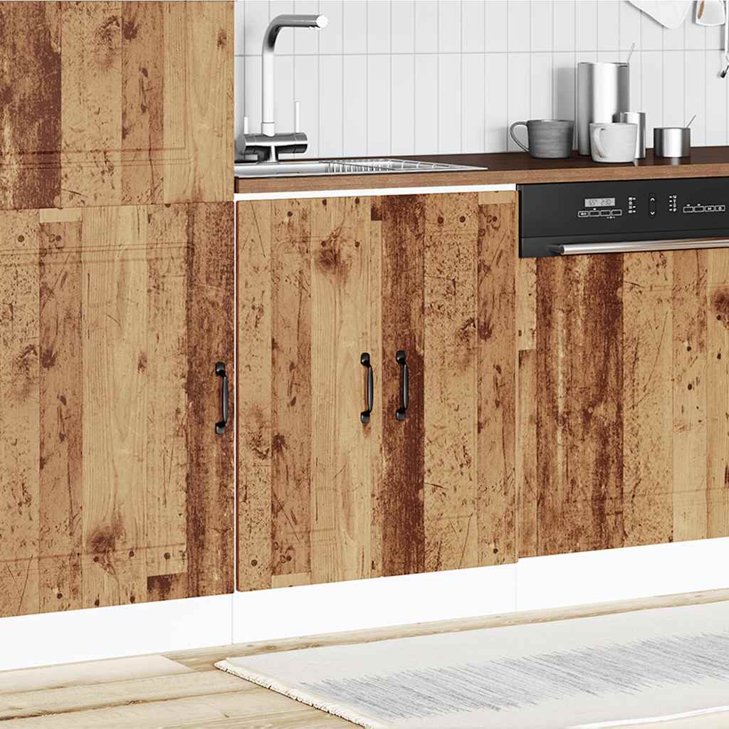 vidaXL Sink Base Cabinet Kalmar Old Wood 60x46x81.5 cm Engineered Wood